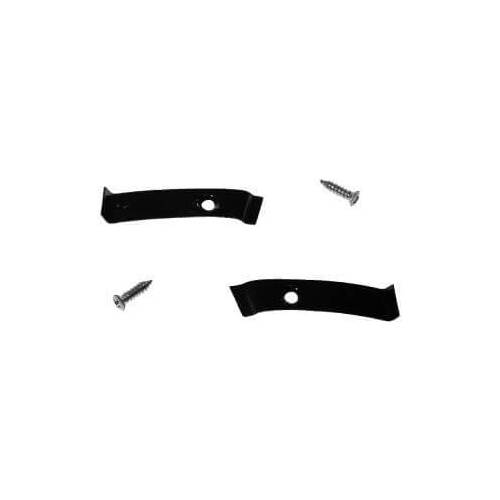 Scott Drake Classic Headliner Moldings, Side Pillar to Roof Position, Steel, Black, Ford, Pair