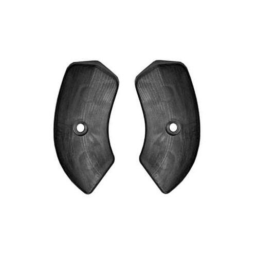 Scott Drake Classic Seat Hinge Cover, 1964-1967 Ford Mustang, Plastic, Black, Pair