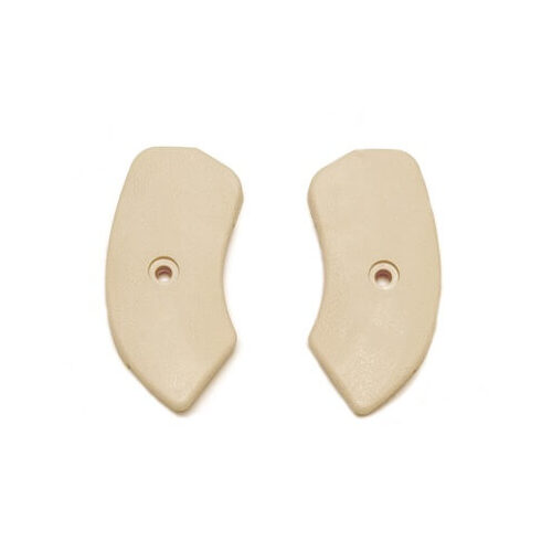 Scott Drake Classic Seat Hinge Cover, Neutral, 1964-1967 Ford Mustang, Plastic, Neutral, Pair