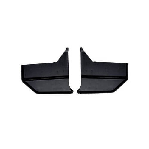 Scott Drake Classic Kick Panels, Replacement, Plastic, Black, 1964-1966 For Ford Mustang, Convertible, Pair
