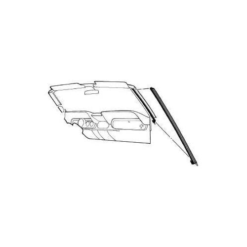 Scott Drake Classic Body A-Pillar Seal, 1964-1968 Ford Mustang, Convertible, Rubber, Set of 2