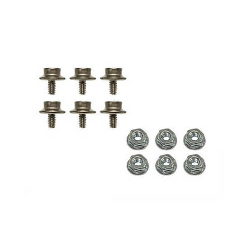 Scott Drake Classic Convertible Top Components, Quarter Panel Snap Kit, Secures Boot to Body, Snaps and Nuts, For Ford, Mustang, Set of 6