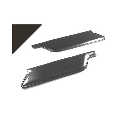 Scott Drake Classic Sunvisor, Interior, Vinyl, 64-66 For Ford Mustang, Convertible, Black, Pair