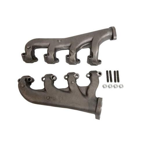 Scott Drake Classic Exhaust Manifolds, High Performance, Cast Iron, Natural, For Ford, 260, 289, 302, Pair