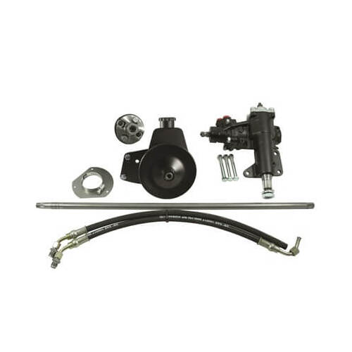 Scott Drake Classic Steering Gearbox, Power Steering Conversion, Hoses, Fittings, For Ford, Kit