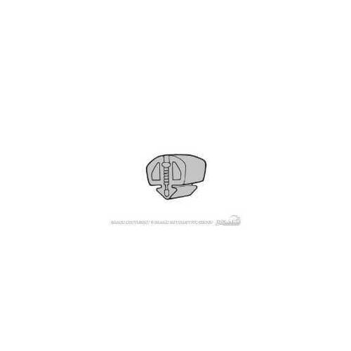 Scott Drake Classic Hood Bump Stop, Front, Rubber, Black, For Ford Mustang, Each