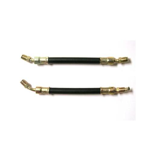 Scott Drake Classic Power Steering Hoses, Steel/Rubber, Zinc Finish, For Ford, Pair