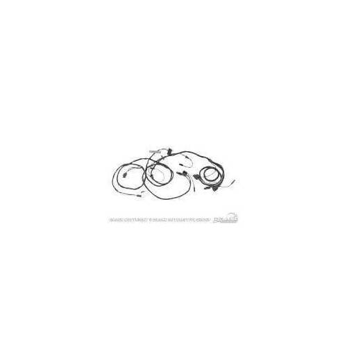 Scott Drake Classic Headlight Wiring Harness, 3-wire, Black, For Ford, Each