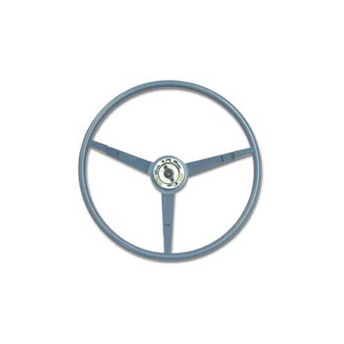 Scott Drake Classic Steering Wheel, 3-Spoke, Plastic, 1966 For Ford Mustang, Light Blue, Each