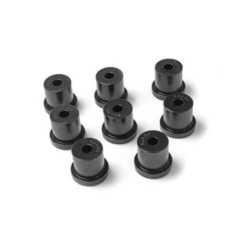 Scott Drake Classic Leaf Spring Shackle Bushing, Leaf Spring Shakle Bushing, 1/2 in. Hole Black Polyurethane, 1966-1973 For Ford Mustang, Each