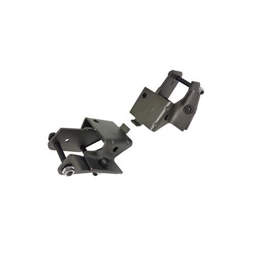 Scott Drake Classic Motor Mounts, Frame Pad, Bolt-In, Steel, Black, For Ford, Pair