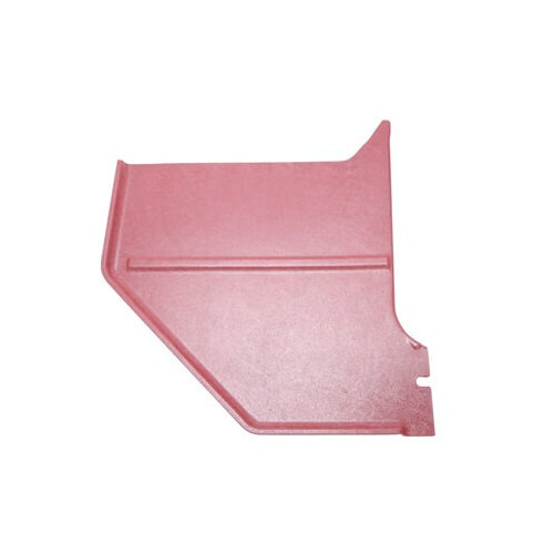 Scott Drake Classic Kick Panels, Replacement, Plastic, Dark Red, 1966-1966 For Ford Mustang, Coupe/ Fastback, Pair