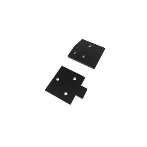 Scott Drake Classic Door Hinge Access Plate, Door Hinge Mounting Plates For Late 65-66 Mustang, 1965-1966 For Ford Mustang, Each
