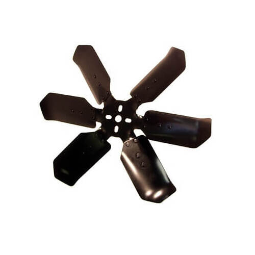 Scott Drake Classic Fan, Mechanical, Extra-Duty, 6 Blades, Steel Hub, Black, Clockwise Rotation, 17.00 in. Diameter, For Ford, Each