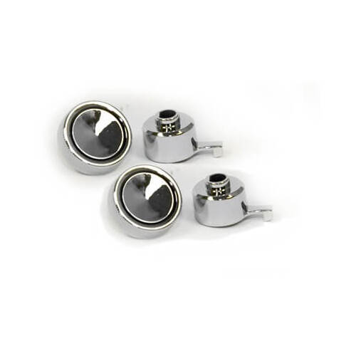 Scott Drake Classic Dash Knobs, Radio, Chrome, For Ford, Set of 4