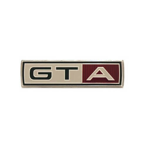 Scott Drake Classic Emblem, Fender, Chrome/Black, GTA Logo, For Ford, Each