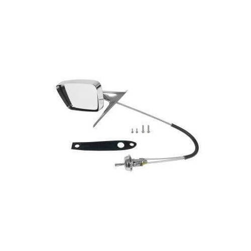 Scott Drake Classic Door Mirror, Remote Control Mirror, Driver Side, 1967 For Ford Mustang, Each