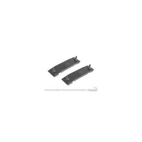 Scott Drake Classic Radiator Mounting Insulators, Upper, Rubber, Black, For Ford, Pair