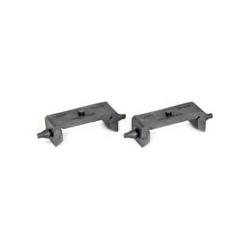 Scott Drake Classic Radiator Mounting Insulator, 4-Row, Rubber, Black, For Ford, Pair