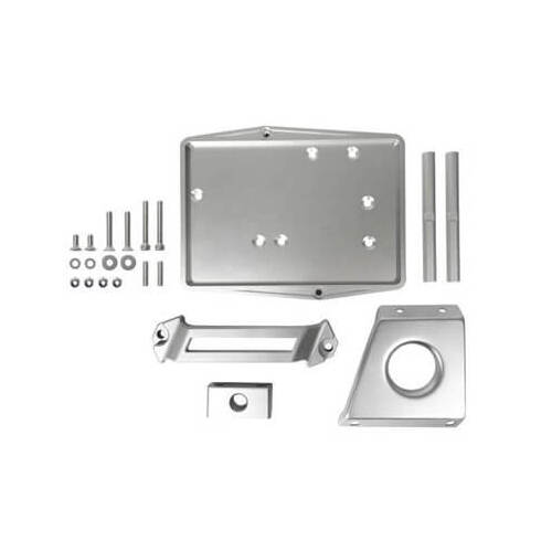 Scott Drake Classic Restomod Billet Aluminum Battery Tray Kit, 1967-1970 For Ford Mustang, Each
