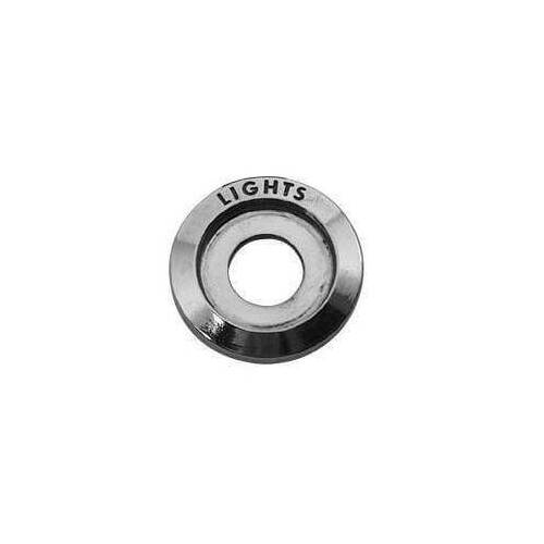 Scott Drake Classic Dash Switch Bezel, Diecast, Chrome, Light, For Ford, Each