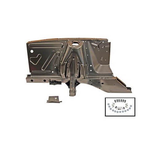 Scott Drake Classic Shock Tower and Apron Assembly, Passenger Side, Steel, EDP Coated, For Ford, For Mercury, Each