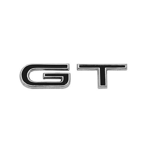 Scott Drake Classic Emblem, Fender, Chrome/Black, GT Logo, For Ford, Each