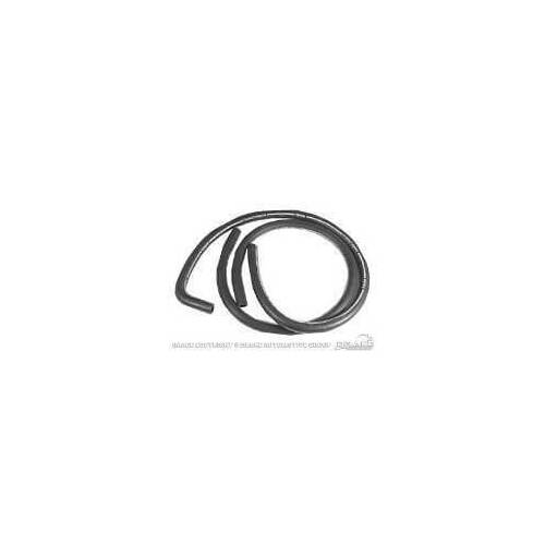Scott Drake Classic Heater Hose, Concours, Black Rubber, White Stripe, with Air Conditioning, For Ford, Each