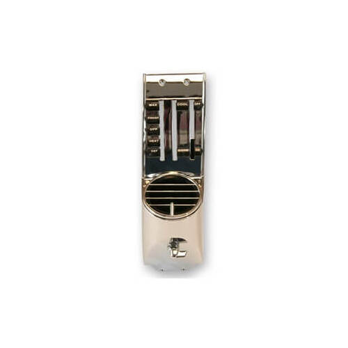 Scott Drake Classic Vent, Air Conditioner Register, Left Location, Round, Plastic, Chrome, For Ford, For Mercury, Each