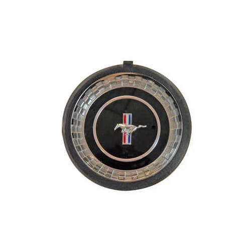 Scott Drake Classic Horn Button, Steering Wheel Hub Emblem, 1967-1967 For Ford Mustang, Each