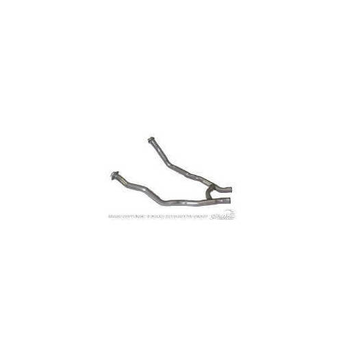Scott Drake Classic Exhaust Crossover Pipe, H-Pipe, 2.00 in. Diameter, Steel, Aluminized, Requires Factory Spacer, For Ford, Mustang, 390, Each