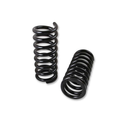 Scott Drake Classic Springs, Coil Type, Front, Black Powdercoated, For Ford, Pair