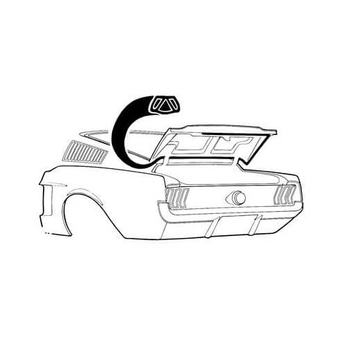 Scott Drake Classic 67-68 TRUNK SEAL (FBACK)