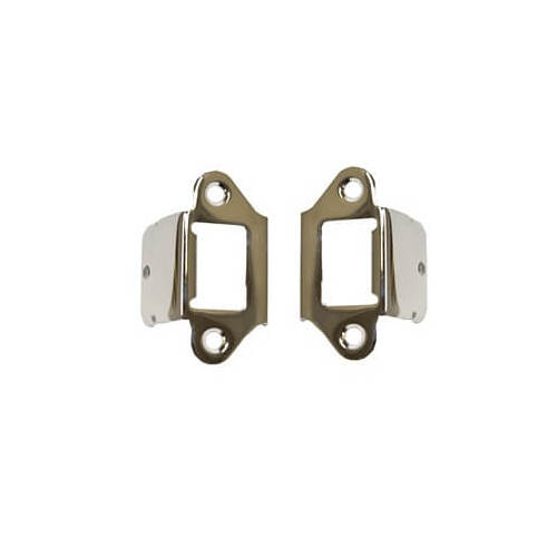 Scott Drake Classic Folding Seat Latch, 1969-70 Mustang Fastback Rear Seat Latch Guides, Stainless Steel, Each