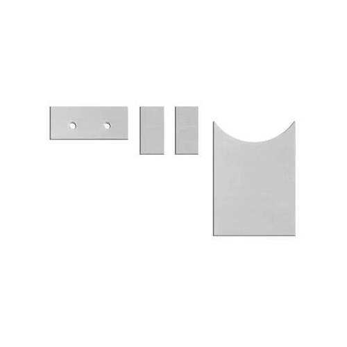 Scott Drake Classic Dashboard Panel Molding, 67 Dlx Interior Ac Vent Aluminum Inserts, Each