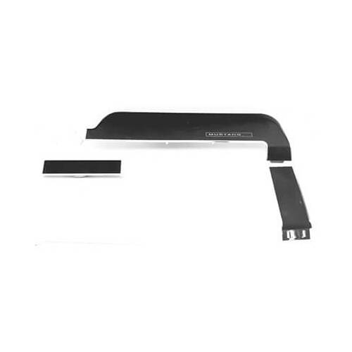 Scott Drake Classic Dash Panels, Plastic, Black, Lower, Center, Upper, For Ford, Kit