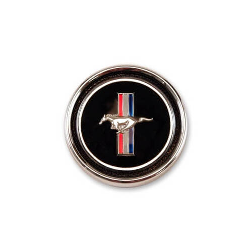 Scott Drake Classic Dashboard Emblem, 67-68 Deluxe Dash Panel Emblem & Base, Each