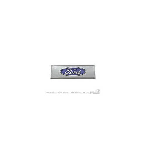 Scott Drake Classic Emblem, Door Sill, Blue/Natural, For Ford Oval Logo, For Ford, Each