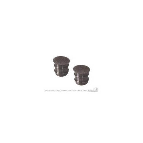 Scott Drake Classic Armrest Plugs, Deluxe, Plastic, Black, For Ford, Pair
