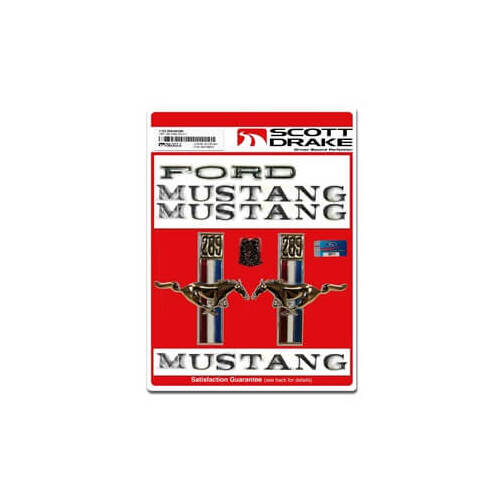 Scott Drake Classic Emblem, 289, 1967 For Ford Mustang, Kit