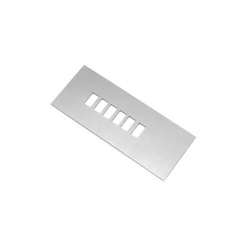 Scott Drake Classic Console Shift Plate, Aluminum, Brushed, For Ford, Automatic, Each