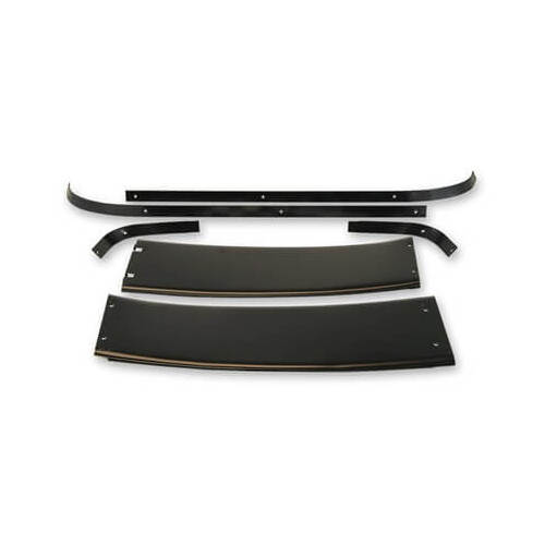 Scott Drake Classic Quarter Panel Trim, 1967-68 Mustang Fastback Rear Roof Molding Set, Steel, Each