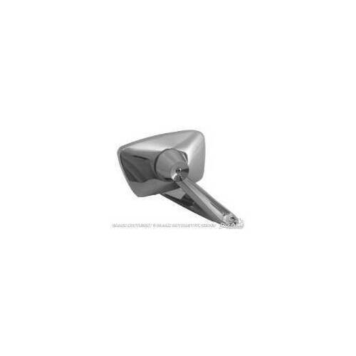 Scott Drake Classic Outside Mirror, Die-Cast, Chrome, Manual, Passenger Side, Convex Lens, For Ford, Each