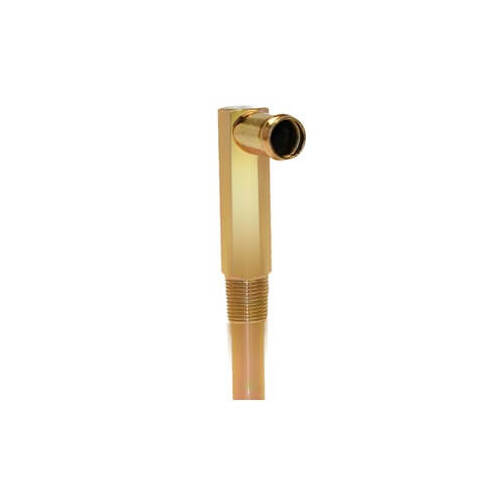 Scott Drake Classic Fitting, Heater Hose Elbow, 90 degree, Steel, Zinc Finish, 3/8 in. NPT Male Threads, 5/8 in. Nipple, Each