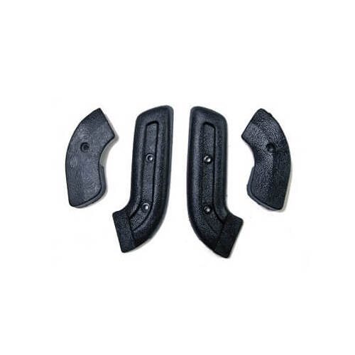 Scott Drake Classic Seat Hinge Cover, 1968-1970 Ford Mustang, Black, Set of 4