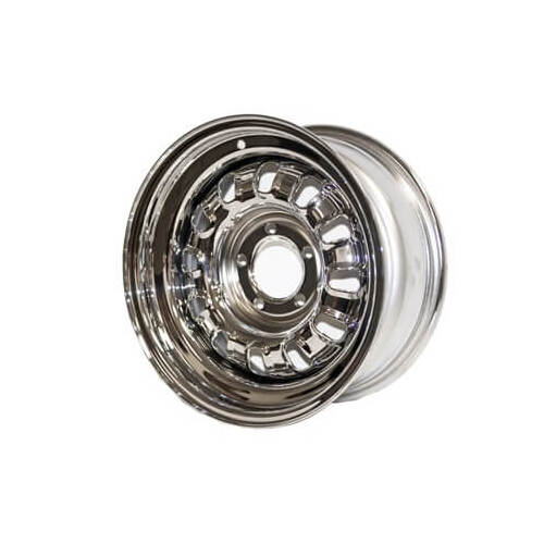 Scott Drake Classic Wheels, 1968-69 Mustang 15X7 Chrome Styled Steel Wheel, Each