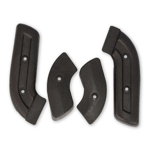 Scott Drake Classic Seat Hinge Cover, 1967-1977 Ford Bronco, Black, Set of 4