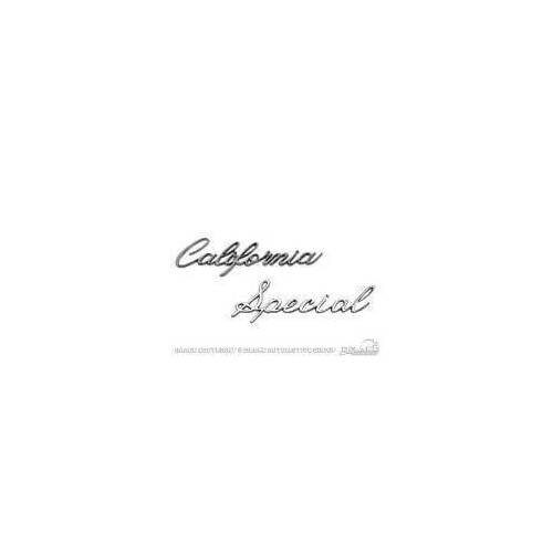 Scott Drake Classic Quarter Panel Emblem, California Special Script, Each, 1968-1968 For Ford Mustang, Each