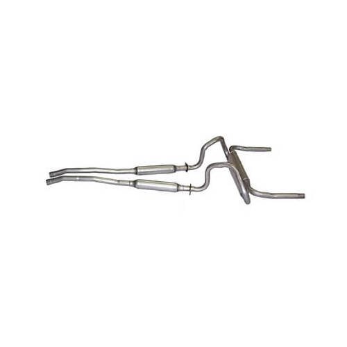 Scott Drake Classic 67-69 Oem Dual Exh System 2 in.
