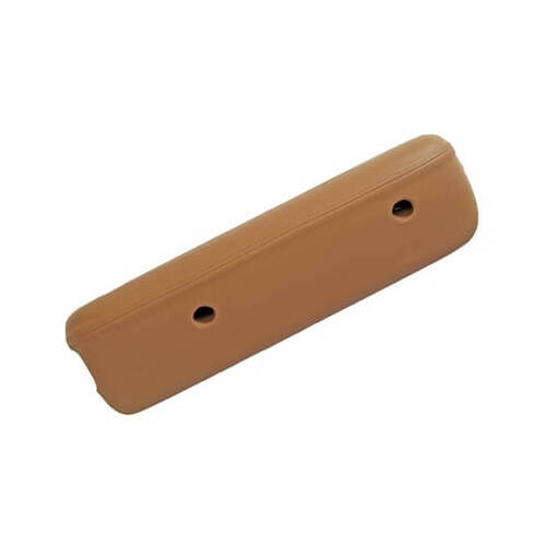 Scott Drake Classic Armrest Pad, Deluxe, Vinyl, Front, 68 For Ford Mustang, Passenger Side, Saddle, Each